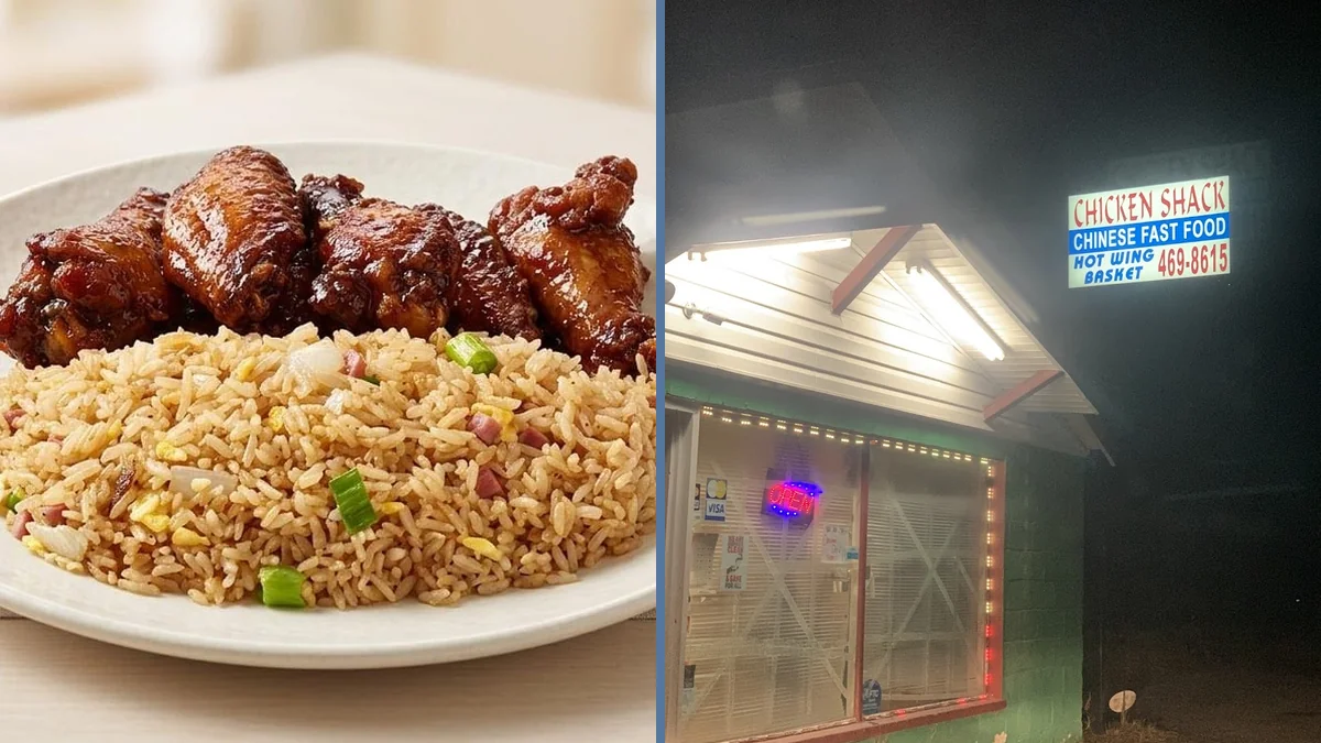 Front view of a local takeout restaurant